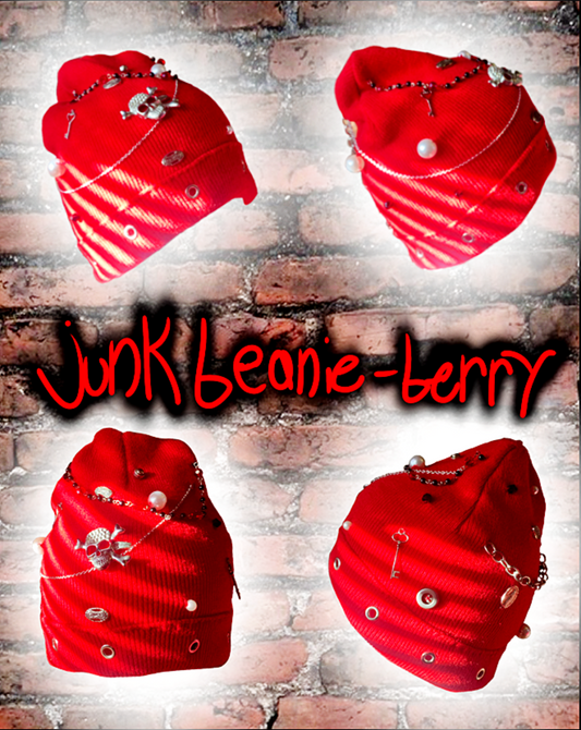 junk beanie - berry